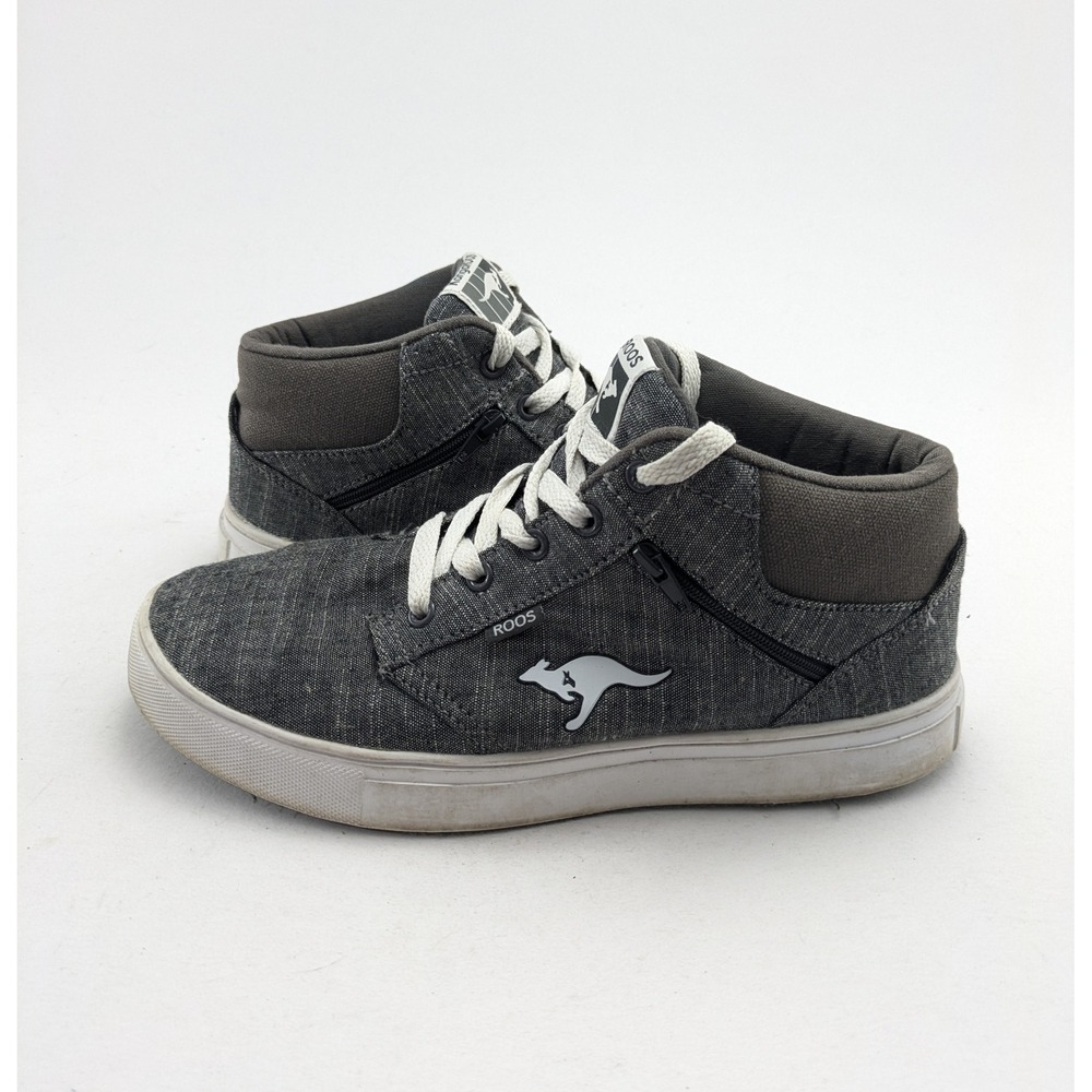 Vintage Womens Kangaroos‎ Gray SideZip MidTop Casual Shoes 5PR20012-071 Size 6.5